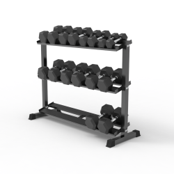 Pack 8 Pares de Mancuernas (2.5 a 20kg) + Rack | HWM®