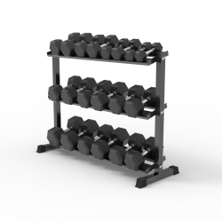 Pack 10 Pares de Mancuernas (2.5 a 25kg) + Rack | HWM®