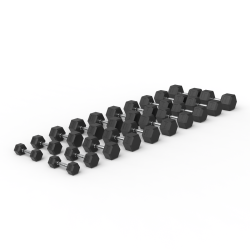 Pack 10 Pares de Mancuernas Hexagonales (2.5 a 25kg) | HWM®