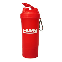 Shaker PVC 600ml Rojo | HWM®