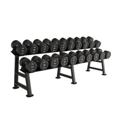 Set 10 Pares Mancuernas Pu (desde 27.5kg a 50kg) + Rack | Obelix