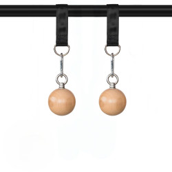 Par Agarres OCR Pull Up Balls de Madera 68mm | Araknido
